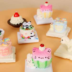 ของตกแต่งอาหารน้ำชายามบ่ายแบบ 3 มิติ สุดสร้างสรรค์ น่ารัก ทำจากเรซิ่น รูปเค้กจำลอง ตกแต่งบ้าน รูปทรงทันสมัย เป็นมิตรกับสิ่งแวดล้อม ใช้ตกแต่งตู้เย็นได้ - Product Image 2