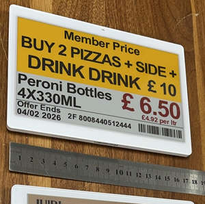 Nueva pantalla eink de 7.5 pulgadas con ESP32, API, SPI, 2.4GHz, software, Bluetooth BLE 5.0, etiqueta electrónica de precio, etiquetas digitales para estanterías, ESL. - Product Image 4