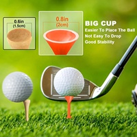 Réutilisable incassable 2 3/4 Plastique Driver 2 1/8 Fer Golf Tees Marqueurs de ligne Logo personnalisé Durable 83mm Longueur Articles promotionnels