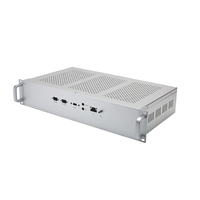 Boîtier de serveur amplificateur 2U 19 pouces pour montage en rack, en aluminium et acier, IP54, avec ventilation, blindage EMI et poignée