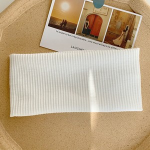 थोक ठोस रंग बुना हुआ खेल हेडबैंड कोरियन संस्करण लोचदार हेडबैंड खेल और फिटनेस हेडबैंड बुनाई हेयर बैंड - Product Image 3