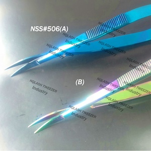 NQLASH — lot de ciseaux à ressort colorés pour les cils, en acier inoxydable, légères et très tranchants, nouvelle collection - Product Image 4