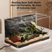 Terrarium rectangulaire intégré anti-évasion et anti-éclatement pour reptiles avec chauffage – Vente en gros