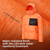 Nouvelle arrivée, veste d'hiver rembourrée unisexe à manches raglan en forme de H, imperméable DWR, à capuche