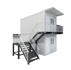 Petites maisons préfabriquées mobiles de luxe personnalisées Conteneur amovible en acier pour la vie Maison modulaire préfabriquée - Product Image 1