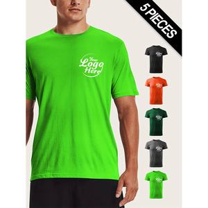 เสื้อยืดแขนสั้นสำหรับผู้ชายผ้าฝ้ายระบายอากาศได้ดีพิมพ์ลายลำลอง100% - Product Image 3