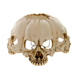 Ngà Trắng nhựa trang trí xương sống Bảng Máy tính để bàn LED Skull đèn - Product Image 4