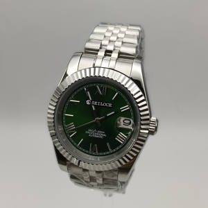 Nouvelle montre mécanique sportive avec cadran romain, design multifonction, bracelet en acier, montre pour homme d'affaires NH35 - Product Image 4