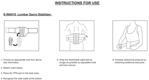 E-Life WA010 Nouveau design Matériau respirant Ceinture de soutien <span class=keywords><strong>lombaire</strong></span> pour le dos - Product Image 6