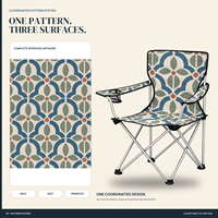 Chaise d'extérieur robuste et portable avec accoudoirs, porte-gobelet et motif de logo personnalisé pour cour et patio – Vente en gros
