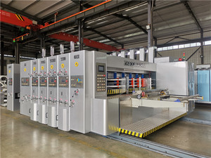 Tự động các tông máy in slotter máy cắt cho các tông sóng carton Pizza carton Máy làm - Product Image 4