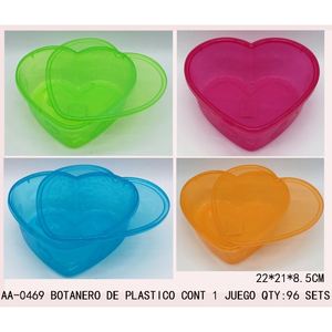 Ciotola per snack in plastica a forma di cuore per feste, creativa e moderna - Product Image 1