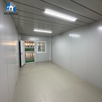 RELYANCE Conteneur Maison Modulaire Préfabriquée Prête à Habiter avec Panneaux Isothermes Sandwich Pliables et Auvent 20 pieds