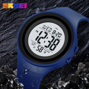 Skmei <b>Digital</b> Watch Men Tpu Strap 3Bar Waterproof Electronic Alarm <b>Clock</b> Sports Watch For Outdoor Activities - Product Image 3