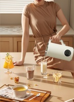 Blender électronique à écran tactile 9-en-1 de 1200 ml, pour la préparation de lait végétal maison, insonorisé, à faible bruit, intelligent, pour lait de soja