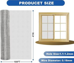 Cửa Sổ Màu Đen lưới màn hình thép không gỉ muỗi lưới độ bền kéo cao và bền đáng tin cậy tùy chỉnh thực hiện cửa sổ màn hình lưới - Product Image 3