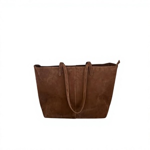 Natural Crafts Real <b>Cow</b> Buffalo Leather Waterproof Anti-Theft Casual Handbags Custom Logo Print Durable Women's Shopping Bags - Product Image 1