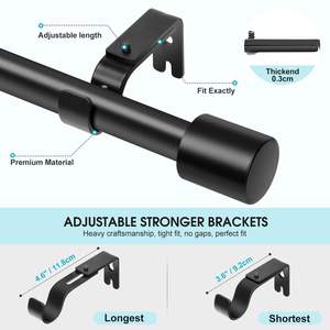 סוגר הטוב ביותר תומך בסגנון אירופאי מסילות עיצוב פנים עמודי אביזרים וילון - Product Image 5