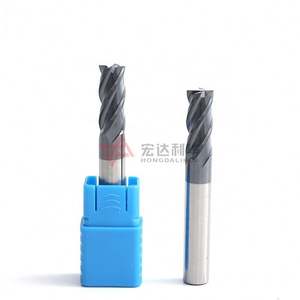 Fresa de extremo plano de carburo sólido HRC55 para corte de aluminio - Product Image 3