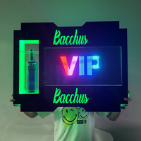 APP DIY babillard mobile acrylique glorificateur VIP affichage chapiteau lettres signe LED bouteille présentateur pour boîte de nuit bar