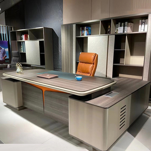 Meja kantor ergonomis, Meja direktur meja kantor mewah, Meja kantor eksekutif Modern bos meja - Product Image 3