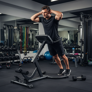 Equipo de Fitness para el Hogar, Silla Romana Multifuncional Plegable con Altura Ajustable, Máquina de Ejercicios Abdominales Unisex - Product Image 1