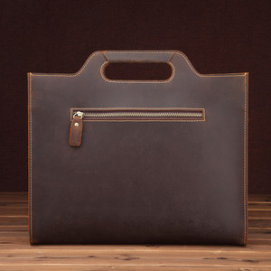 Sacoche Homme Vintage en Cuir Crazy Horse 13 Pouces, Sac à Main d'Affaires en Cuir de Vachette Pleine Fleur, Sac Messager – Vente en Gros - Product Image 4