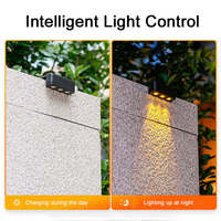 Lampe murale solaire LED IP65 pour jardin, clôture, escalier, éclairage paysager extérieur décoratif, étanche