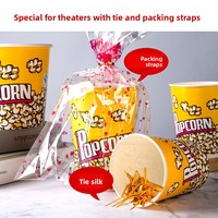 Gobelet en papier artisanal à paroi unique jetable écologique pour pop-corn petite boîte d'emballage à utiliser pour les biscuits jetables muraux
