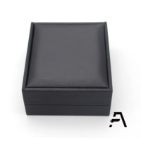Boutons de manchettes en tissu Satin, ensemble avec Clip de fixation, boîte cadeau