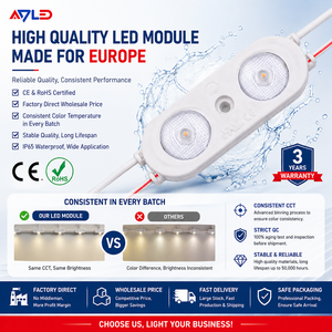 IP67 Waterproof 2W 6221 SMD2835 LED Modules DC12V 2Pcs/<b>String</b> 6500k Ra80 7-Year Warranty in Stock for Advertising Signs - Product Image 1