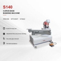 Bandeuse de chants pliante à bras articulé 220V 50Hz à vitesse réglable pour panneaux rectangulaires, ronds et en secteur, pour atelier domestique