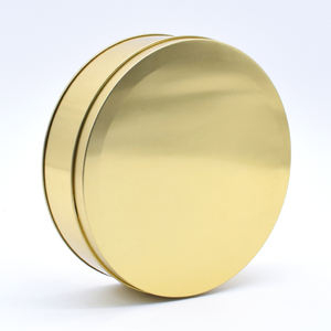 Caja de Metal vacía redonda en relieve personalizada de fábrica OEM ODM fechas Baklava pastel galleta postre lata de grado alimenticio embalaje de regalo - Product Image 2