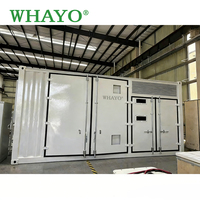 Système de stockage d'énergie par batterie LiFePO4 Whayo 1MWh 2MWh 5MWh, conteneur BESS refroidi par air pour usage commercial et industriel en extérieur