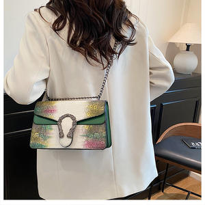 Nouveauté sacs à bandoulière de luxe pour femmes minimalistes petit sac à bandoulière carré à motifs crocodile de grande capacité de haute qualité - Product Image 3