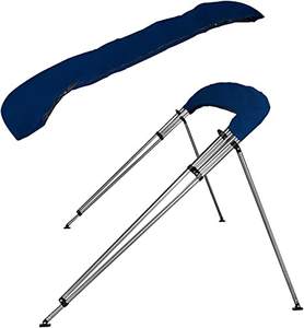 Housse de bateau personnalisée en usine, logo, bimini top, imperméable et résistant aux UV, aluminium, bimini top à 4 arcs pour bateau - Product Image 3