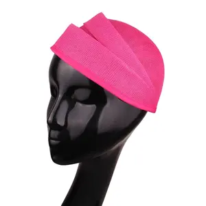 قبعات 20 جولة تقليد Sinamay Millinery قبعات قاعدة حزب قبعات قبعات فاسكيتر الحرفية صنع مواد اكسسوارات الزفاف Gril - Product Image 5