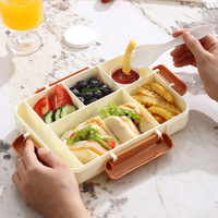 Nouveautés Boîte à lunch sans BPA anti-fuite pour enfants Boîte à lunch mignonne de qualité alimentaire pour enfants avec sac isotherme