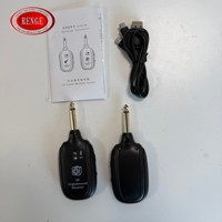 Système de guitare sans fil 2.4G avec portée de transmission de 50 m, batterie rechargeable intégrée, émetteur-récepteur sans fil 2.4G, électronique