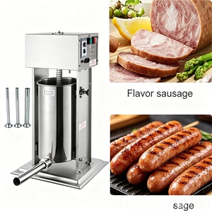 220V/110V Gewerbliche Elektrische Wurstfüllmaschine aus Edelstahl für Metzgereien & Lebensmittelbetriebe - Product Image 3