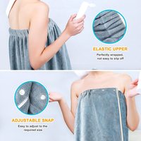 Ensemble de serviettes de bain en microfibre élastique jumbo douces, séchage rapide et compressées, serviette de bain ajustable