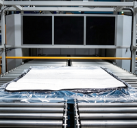 Matelas à ressorts ensachés King Queen Size, compressé sous vide, hybride mousse à mémoire de forme, vente en gros