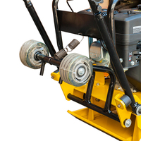   Compacteur à plaques électrique Robin GX160 90 kg, moteur de compactage électrique pour la construction, alimentation diesel et essence