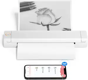 便携式Phomemo M08F A4纸热转印打印机216毫米无线蓝牙连接打印机兼容安卓iOS笔记本电脑