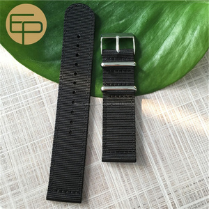 Logo personnalisé <span class=keywords><strong>montre</strong></span> <span class=keywords><strong>bracelet</strong></span> <span class=keywords><strong>tissé</strong></span> de bonne qualité 2 pièces tubulaire en nylon nato <span class=keywords><strong>montre</strong></span> bande de main - Product Image 1