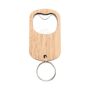 Porte-clés en bois Yangjiang, ouvre-bouteille portable polyvalent en forme de clé XR90578 - Product Image 3