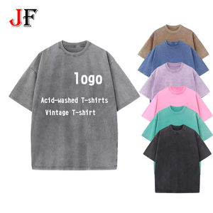 T-shirt Homme Streetwear Graphique 100% Coton 250 GSM Oversize Hip Hop Délavé à l'Acide Vintage – Vente en Gros Fabricant - Product Image 1