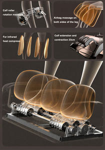 VCT Luxus 4D Shiatsu Ganzkörper-Massagesessel Zero Gravity Liegesessel mit SL-Schiene & Fußmassage Shiatsu-Massagesessel - Product Image 5