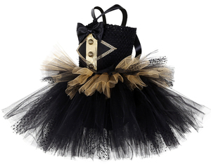 Vestido de tul para niños 2025 Punk Rock negro Halloween Cosplay escenario niña ropa circo elegante tutú vestido disfraces niños - Product Image 2