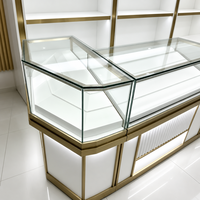 Vitrine de présentation pour magasin de tabac, sur mesure, écologique, robuste, en MDF et verre, avec éclairage LED